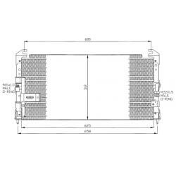 Конденсатор кондиционера для MITSUBISHI Eclipse I (D20)